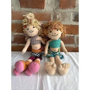 Groovy‎ Girls 14" Plush Dolls Lot Of 2 Gwen And Kenna